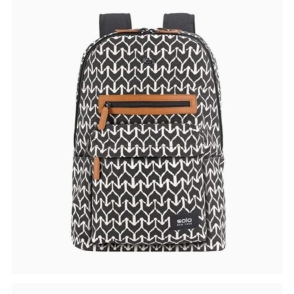 Solo-NY Backpack Saratoga Laptop - Black & White NWT